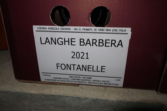 7 flasker rødvin LANGHE BARBERA 2021 FONTANELLE