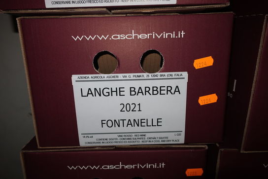 9 flasker rødvin LANGHE BARBERA 2021 FONTANELLE