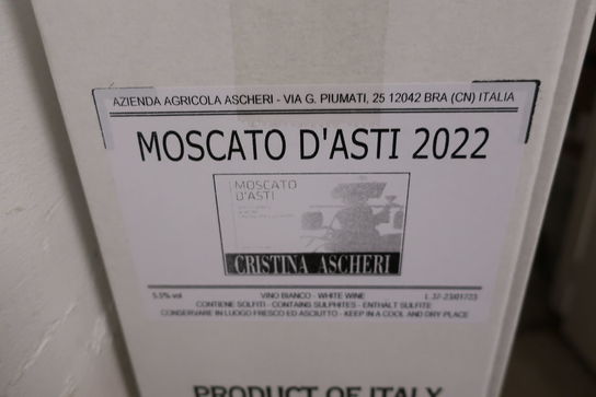 6 flasker mousserendevin MOSCATO D'ASTI 2022