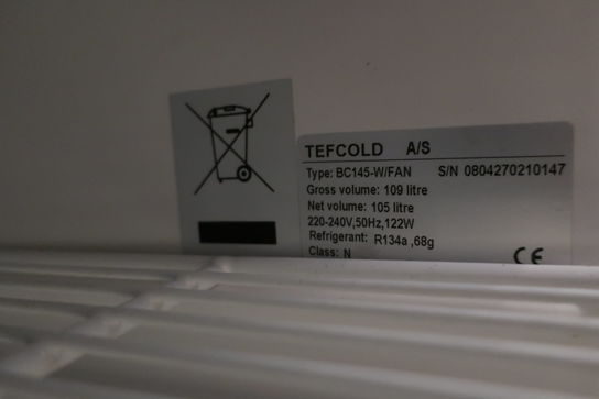 Køleskab VIBOCOLD Tefcold BC145-W/FAN