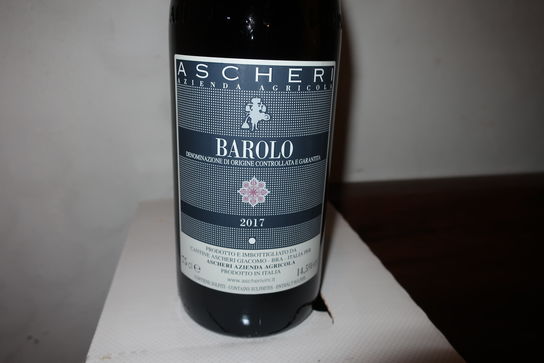 4 flasker rødvin ASCHER AZIENDA AGRICOLA BAROLO 2017