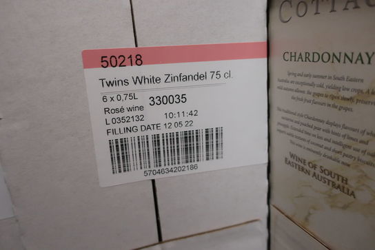 3 flasker rosevin TWINS WHITE ZINFANDEL