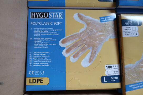 24 pk. Gloves Disposable LDPE Transparent 100PCS Large