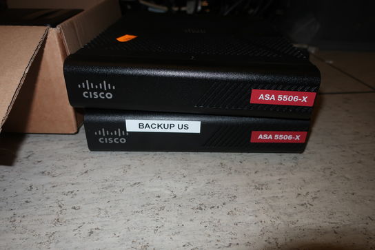 2 stk. firewall CISCO ASA 5506-X samt telefon adaptere CISCO