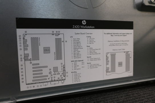 2 stk. computere HP Z420 (se billeder for indmad)