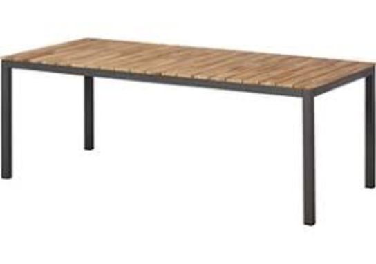 Mood Rio havebord - antracit/teak 208x100 cm