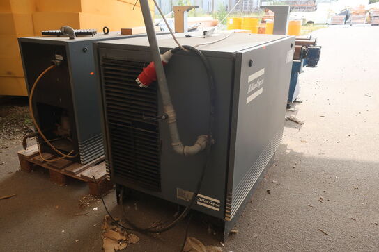 Skruekompressor ATLAS COPCO GA18 samt vandudlader ATLAS COPCO FD 115