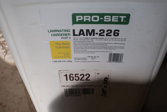 3 stk. dunke med hardener PRO-SET LAM-226