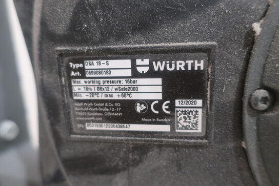 Trykluftkabeltromle WÜRTH DSA 18-S