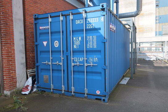 20' container med spånsug/komprimator POR CE 3611