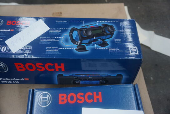 Arbejdsradio, Bosch inkl. 3 stk. batterier og lader