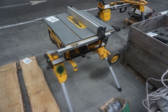 Transportabel bordrundsav inkl. Stativ, DeWalt DW745-QS