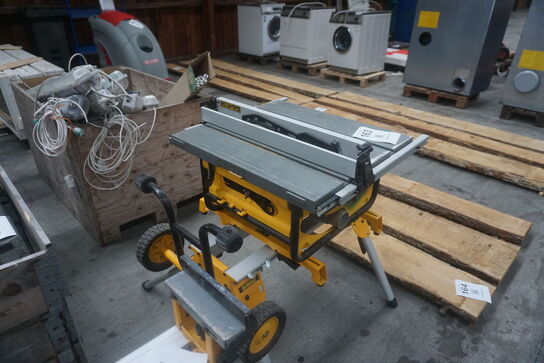 Transportabel bordrundsav inkl. Stativ, DeWalt DW745-QS