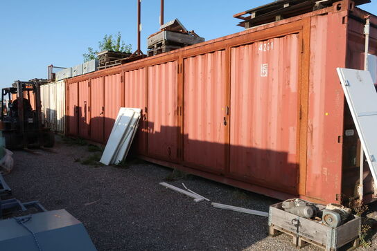 40' container med låger i siden