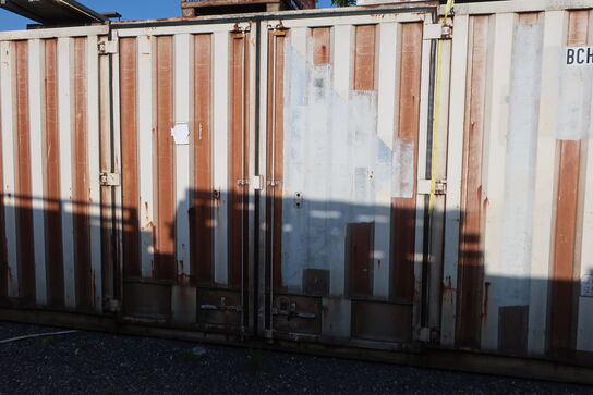 20' container med låge i siden