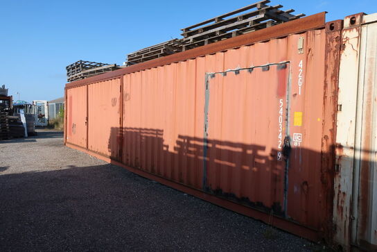 40' container med låger i siden