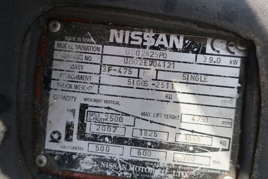 Gastruck NISSAN UDO 2A25PG