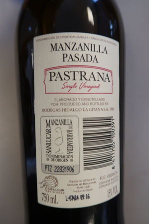 5 fl. Hvidvin PASTRANA MANZANILLA PASADA