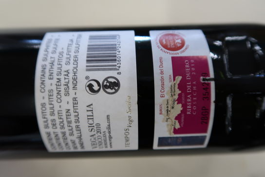 1 fl. Rødvin VEGA SICILIA UNICO 2010