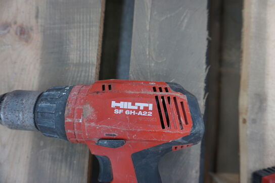 2 stk. boremaskiner, Hilti SF 6H-A22