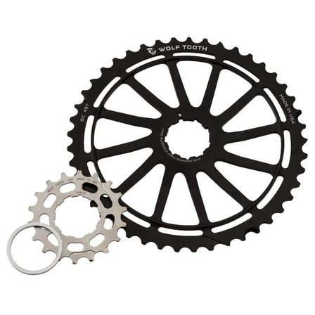 3 stk. WolfTooth Cassette CG Cog 45T 11sp inkl 18t & spacer Shimano Black