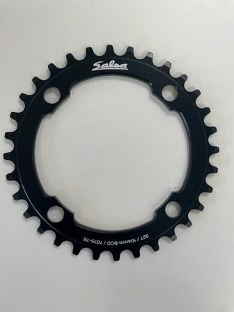 2 stk. Salsa Chainring SS Alu 4Bolt 104cd 32T Black