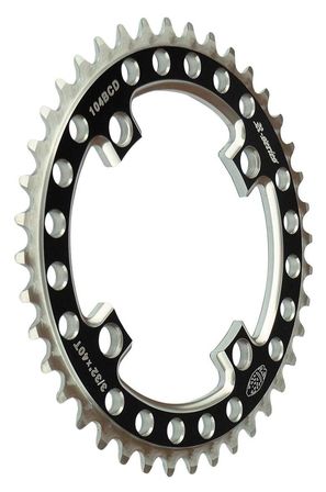 5 stk. Gusset Tribal R Series Chainring 104bcd 34T Black