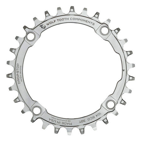 1 stk. WolfTooth Drop-Stop A Chainring 104bcd Stainless Steel 30T