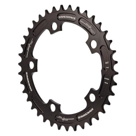 4 stk. Race Face Cross NW chainring, 110BCD 38T - Black