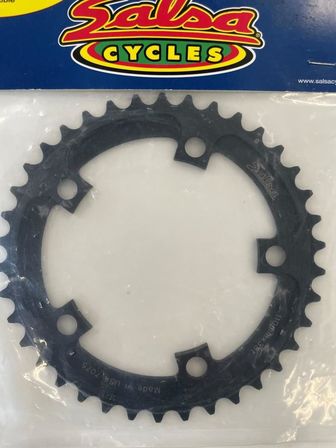 21 stk. Salsa Chainring SS Alu 5Bolt 110bcd 38T Black