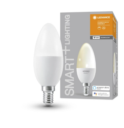 3 stk. LEDVANCE SMART+ kerte 40W/827 mat E14 WiFi