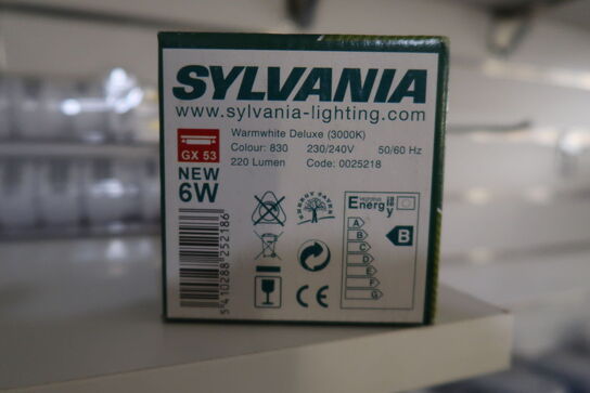 4 stk. Sylvania MLF Compact Fluorescent 6 Watt Warm White