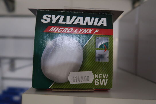 4 stk. Sylvania MLF Compact Fluorescent 6 Watt Warm White