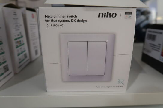 Niko Trådløs FUGA Lysdæmper/Kontakt til Philips Hue