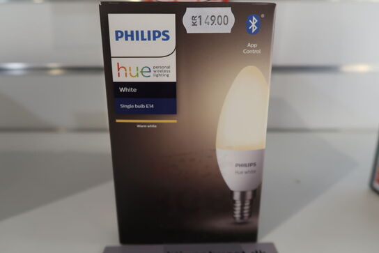 3 stk. Philips Hue White LED pære - E14 Kerte