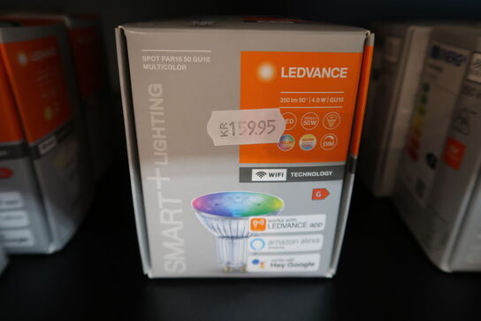 3 stk. LEDVANCE SMART+ PAR16 50W/RGBW mat GU10 WiFi