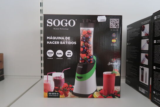 2 stk. SOGO BAT-SS-5515-G | Smoothie Maker 350W