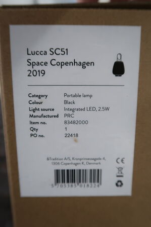 Portabel lampe LUCCA SC51 sort