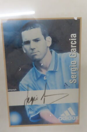 Indrammet autograf "SERGIO GARCIA"