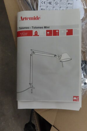 Lampe ARTEMIDE Tolomeo Mini Tavolo Alu (læs beskrivelse)