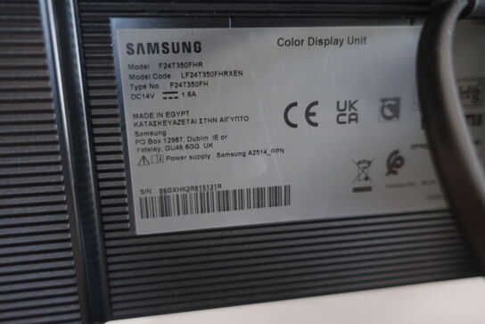 Computerskærm SAMSUNG, computer DELL OptiPlex 3070, tastatur, mus