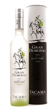 6 stk. Pisco Mosto Verde Gran Demonio Italia 70cl. C6 40%