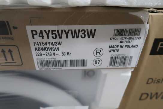 LG P4Y5VYW3W - Frontbetjent vaskemaskine