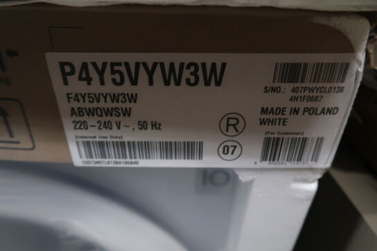 LG P4Y5VYW3W - Frontbetjent vaskemaskine