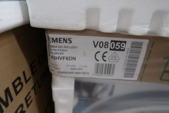 Siemens extraKlasse WT43HVF6DN - Kondenstørretumbler