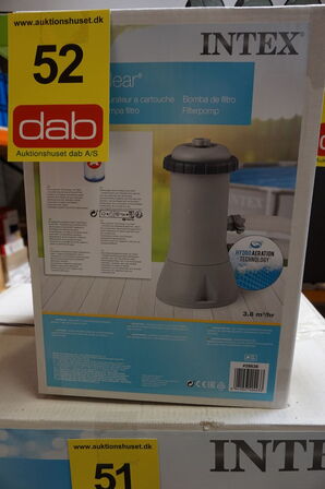 Intex Patronfilterpumpe 3.785 liter i timen 