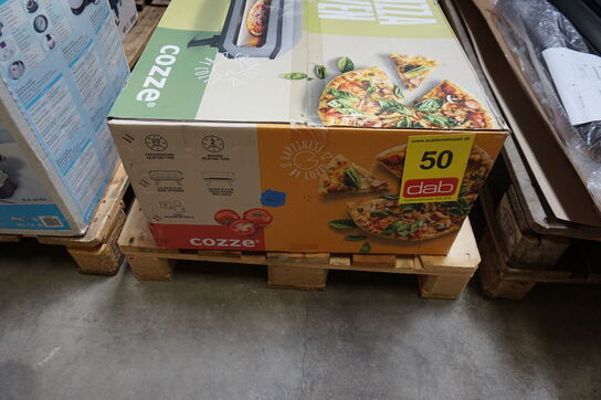 Cozze 17" pizzaovn til gas med pizzasten 8,0KW