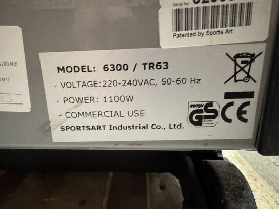 Løbebånd, SportsArt Model 6300/TR63 MOMSFRI