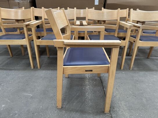 10 stk. Hans J. Wegner Model 886, Serie 1294 stole med armlæn MOMSFRI