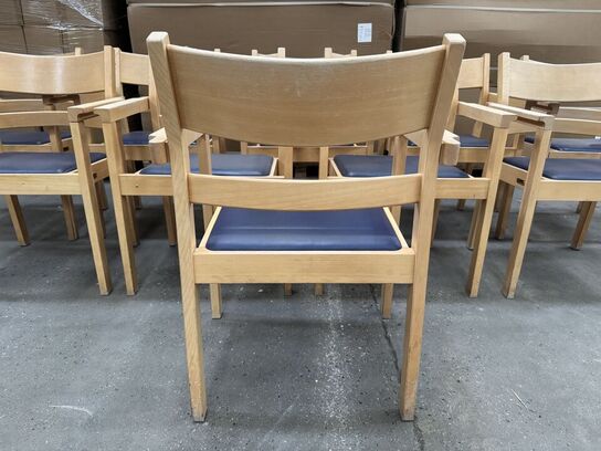 10 stk. Hans J. Wegner Model 886, Serie 1294 stole med armlæn MOMSFRI